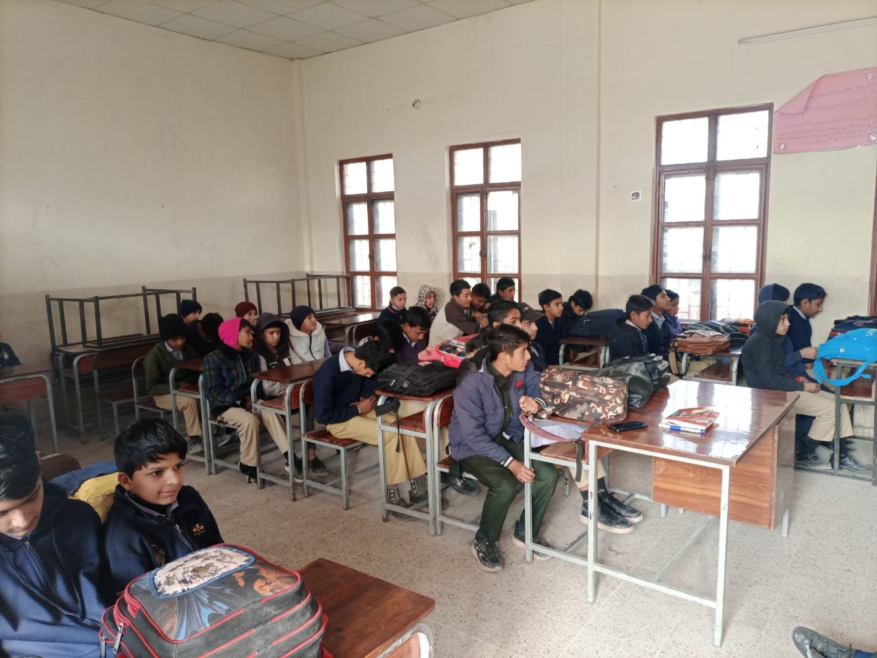 Students in a classroom